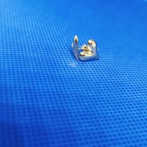 18k Saudi Gold Sexy Heart Earrings Stud Earrings 💯 Real Gold Pawnable Code 750